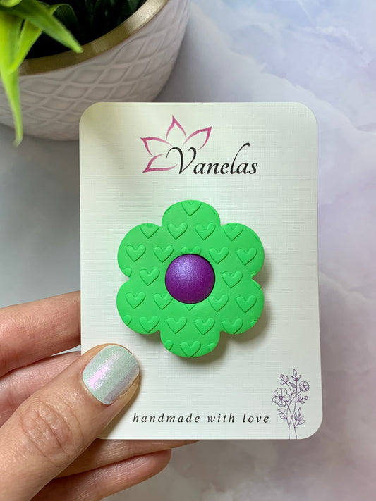 A003 Floral Magnet (Green)