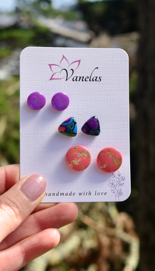 Z007 Amaya - Stud Earring Set 3pc